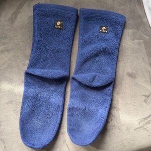 Acorn Cozy Blue Fleece Socks